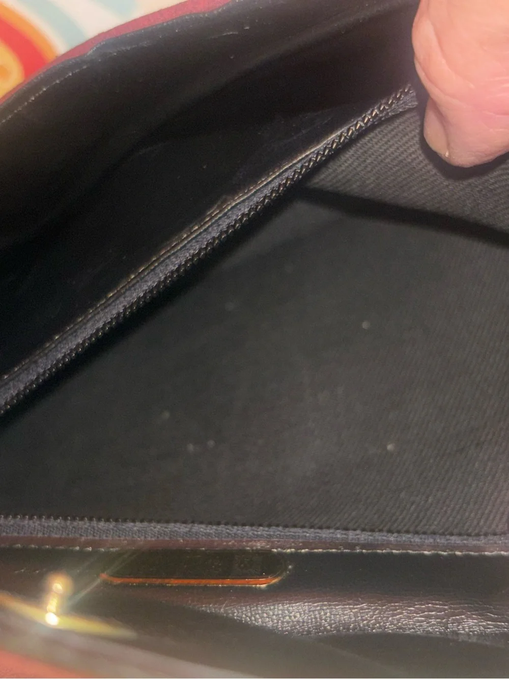 Anne Klein being Calderon Vintage Burgundy Suede Envelope Clutch